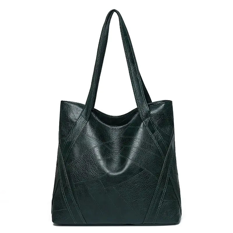 Vintage Fashion Soft Leather Tote Bag for Women