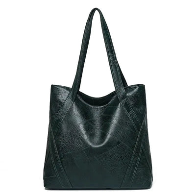 Vintage Fashion Soft Leather Tote Bag for Women
