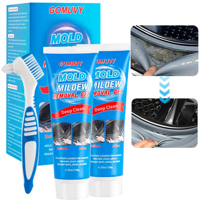 Home Remover Gel 2 Pack Household Grout Cleaner Washing Machine Cleaner for Washing Machine Refrigerator Strips Bathroom Wall Tiles Grout Sealant Glass Kitchen Sinks