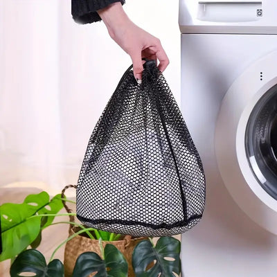 Black Mesh Laundry Bag for Washing Machine (1pc)