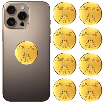 8 Pcs Cell Phone Protection Sticker - 360 Round Block Ele-ctromagnetic Waves Protection Stickers for Cell Phones/Laptops/TV/Tablets PC/All Electric-Devices (Type-A)