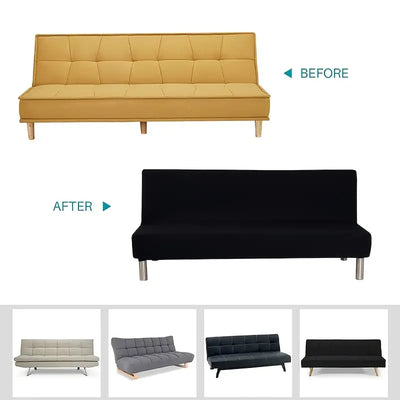 Elastic Futon Cover for Sleeper Sofa, Machine Washable